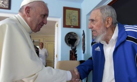 Lãnh tụ Fidel Castro tiếp Giáo hoàng Francis I