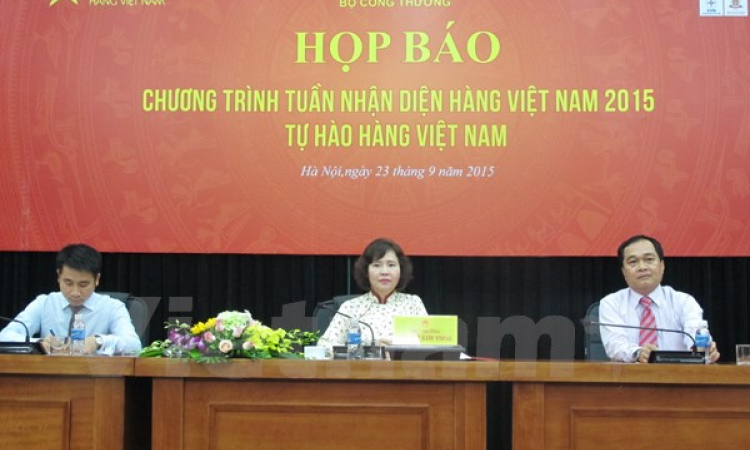 Bộ Công Thương công bố sự kiện &#8220;Tuần nhận diện hàng Việt Nam 2015&#8221;
