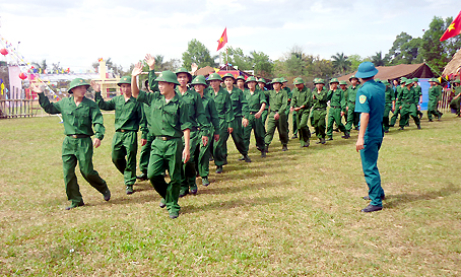 Tân Trụ tăng cường công tác tuyển chọn và gọi công dân nhập ngũ năm 2016.