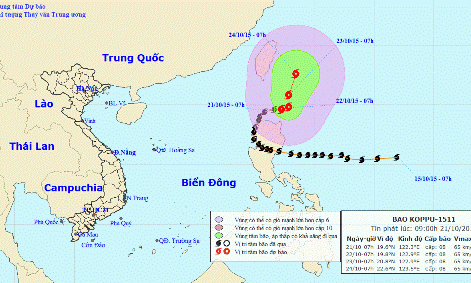 Tin cuối cùng về cơn bão Koppu