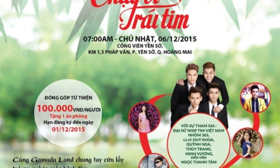 Gamuda Land Việt Nam tổ chức “Chạy vì Trái tim 2015”