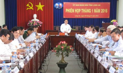 UBND tỉnh tổ chức phiên họp tháng 1 năm 2016