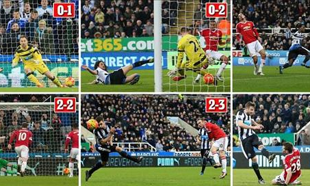 Newcastle 3-3 Man United: Rooney làm, thủ phá