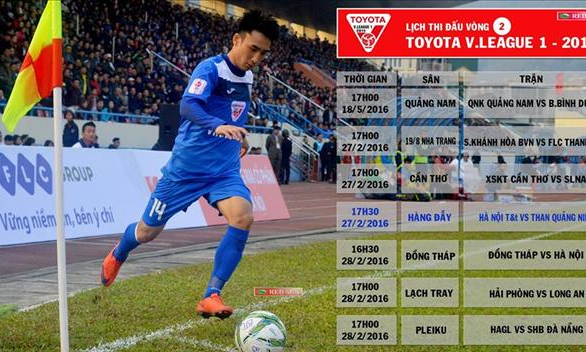 VPF lần thứ hai điều chỉnh lịch thi đấu V.League 2016