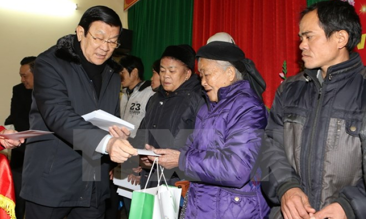 Chủ tịch nước Trương Tấn Sang thăm và làm việc tại Lạng Sơn