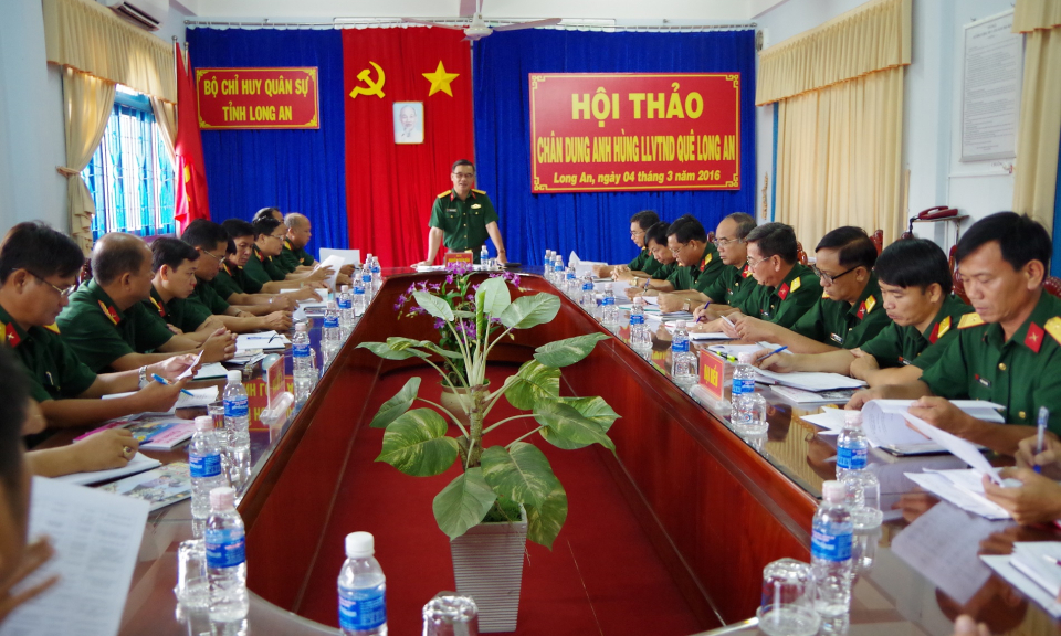 Hội thảo chân dung anh hùng LLVTND tỉnh Long An