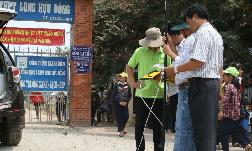 Đo vùng phủ sóng máy phát số tại Long An