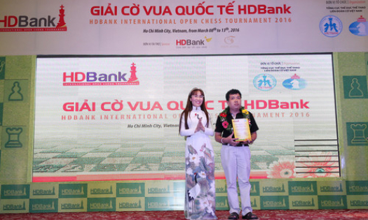 Kỳ thủ Whang Hao vô địch Giải Cờ vua Quốc tế HDBank 2016