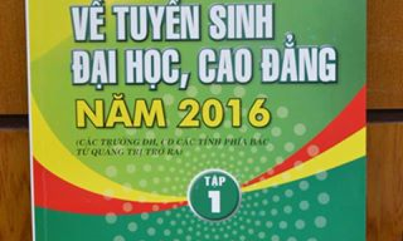 Phát hành cẩm nang tuyển sinh đại học, cao đẳng 2016