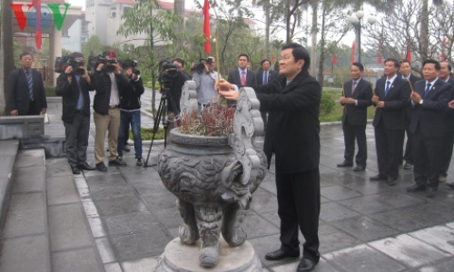 Chủ tịch nước Trương Tấn Sang thăm và làm việc tại Bắc Ninh