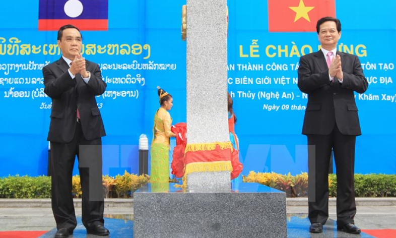 Tổng kết dự án tăng dày và tôn tạo hệ thống mốc giới Việt Nam-Lào
