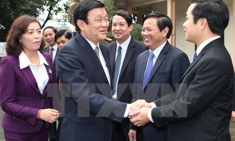 Chủ tịch nước yêu cầu Ninh Bình đẩy mạnh công nghiệp, dịch vụ