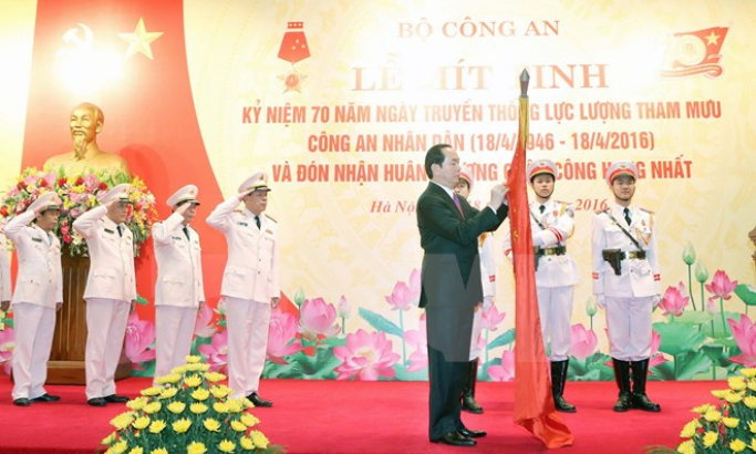 Lực lượng Tham mưu C​AND đón Huân chương Quân công hạng Nhất