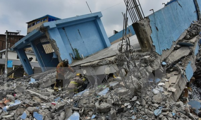 Điện thăm hỏi Ecuador về trận động đất gây thiệt hại lớn