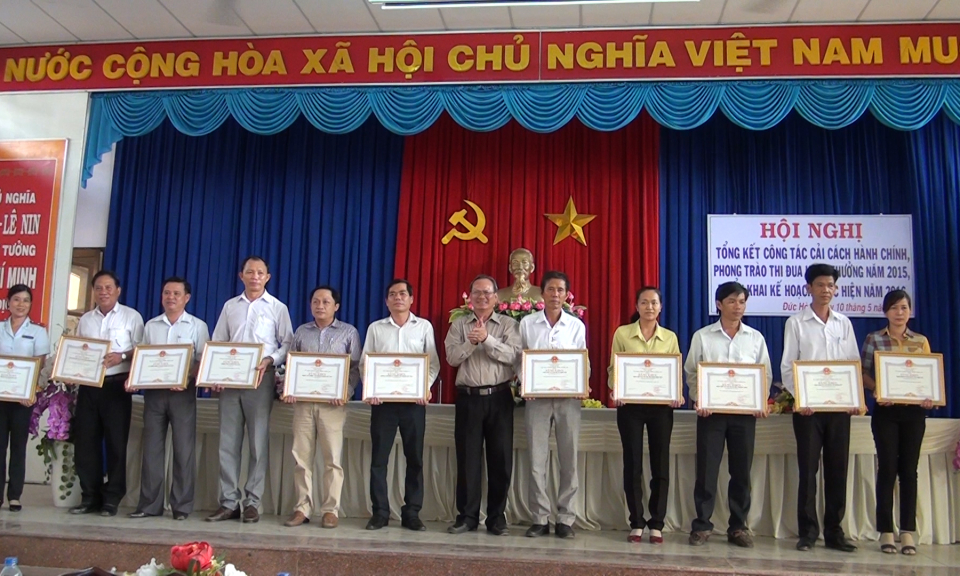 Đức Hòa: Tổng kết công tác cải cách hành chính 2015