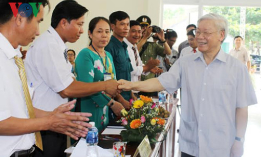 Tổng Bí thư thăm, làm việc tại huyện Sơn Hòa, tỉnh Phú Yên