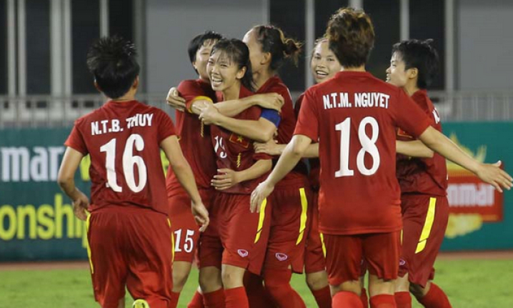 Nữ Việt Nam vào chung kết AFF Cup nữ 2016 sau chiến thắng kịch tính