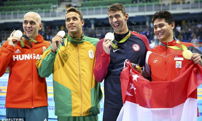 ‘Kình địch’ của Ánh Viên tại SEA Games vượt Michael Phelps giành HCV Olympic 2016