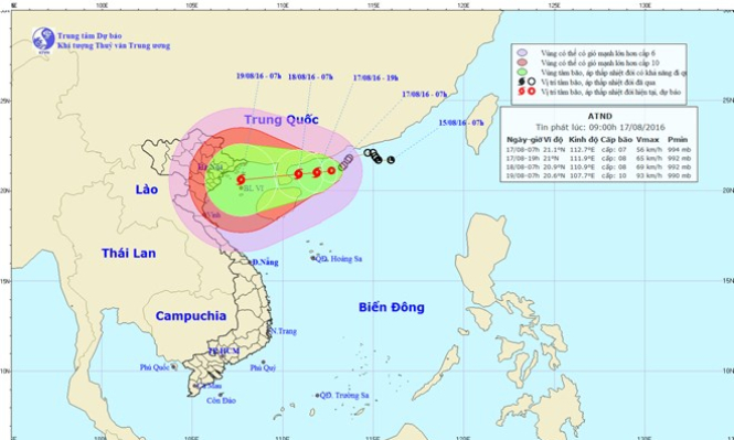 Khẩn trương ứng phó với diễn biến của áp thấp nhiệt đới