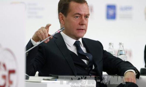 Thủ tướng Medvedev tái đắc cử Chủ tịch đảng Nước Nga thống nhất