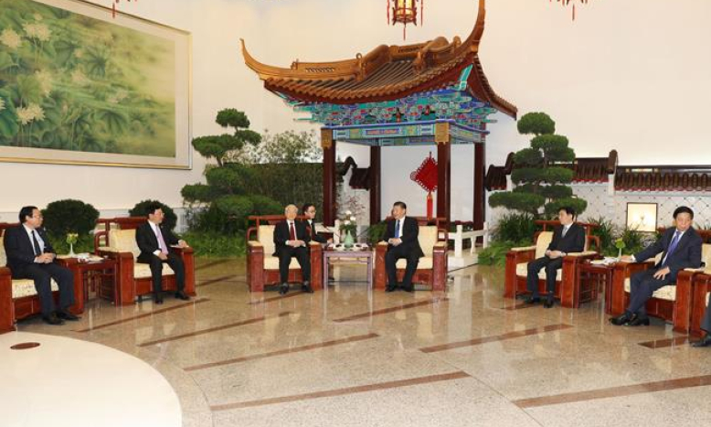 Tổng Bí thư, Chủ tịch Trung Quốc mời Tổng Bí thư Nguyễn Phú Trọng tiệc trà