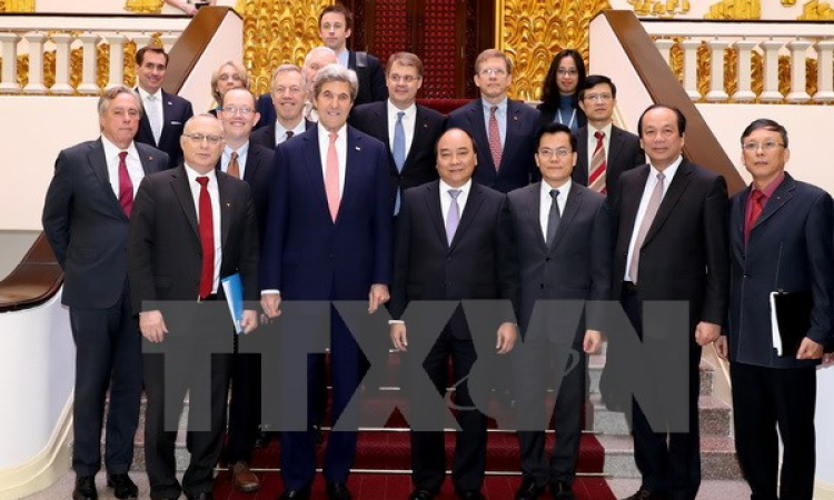 Thủ tướng Nguyễn Xuân Phúc tiếp Ngoại trưởng Hoa Kỳ John Kerry