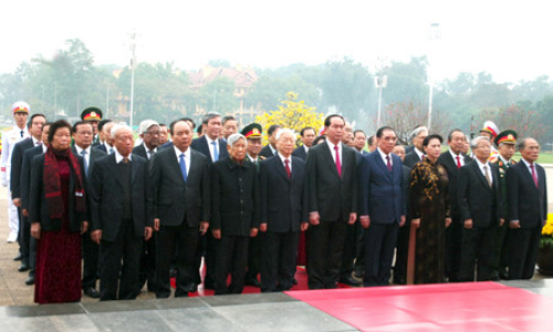 Lãnh đạo Đảng, Nhà nước viếng Chủ tịch Hồ Chí Minh