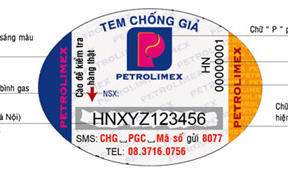 Gas Petrolimex được dán tem chống hàng giả trên toàn quốc