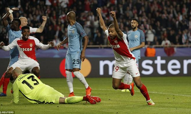 Monaco 3-1 Man City: Pep Guardiola ôm hận vì hàng thủ