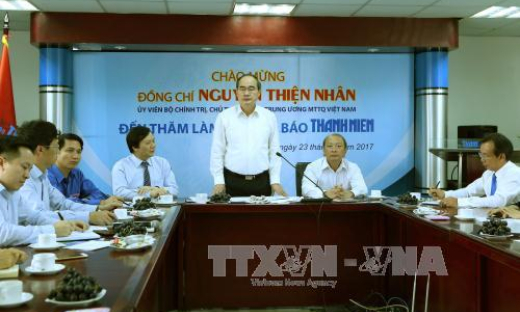 Mặt trận Tổ quốc Việt Nam đồng hành cùng báo chí đấu tranh chống tham nhũng, tiêu cực