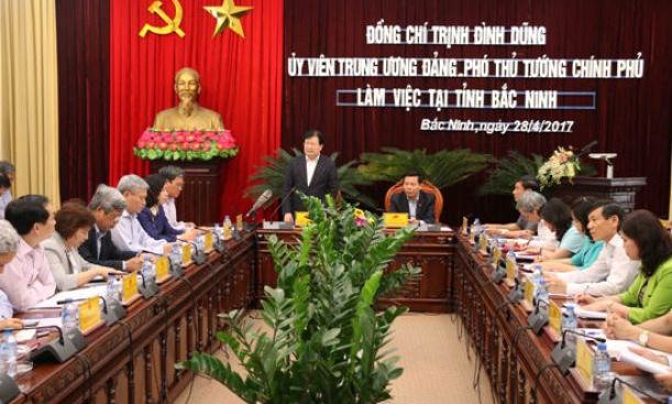 Phó Thủ tướng Trịnh Đình Dũng: Bắc Ninh cần thu hút nguồn lực từ các nhà đầu tư