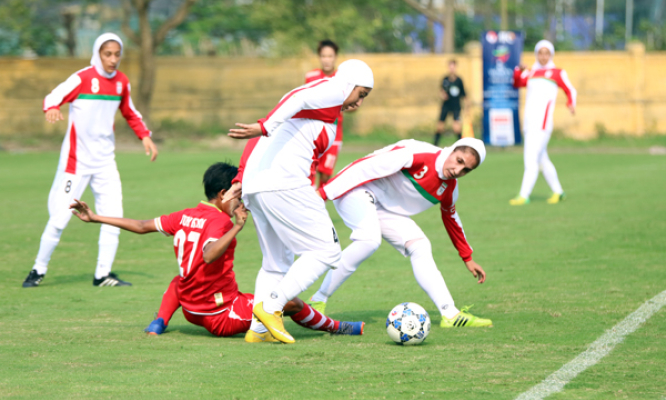 Myanmar và Singapore giành chiến thắng tại vòng loại Asian Cup nữ 2018