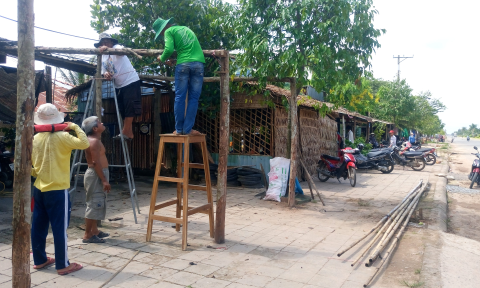 Lập lại trật tự mỹ quan đô thị, trật tự an toàn giao thông trên tuyến QL 62