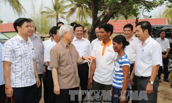 Tổng Bí thư Nguyễn Phú Trọng thăm và làm việc tại Gia Lai