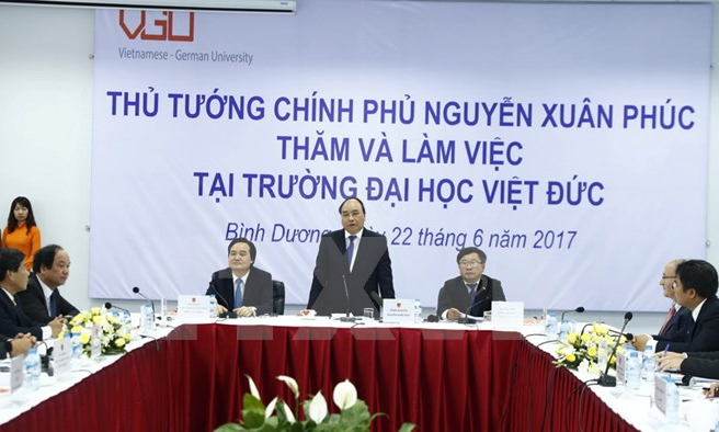 Thủ tướng Chính phủ Nguyễn Xuân Phúc thăm Đại học Việt Đức