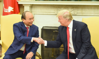 Thủ tướng Nguyễn Xuân Phúc hội đàm với Tổng thống Donald Trump