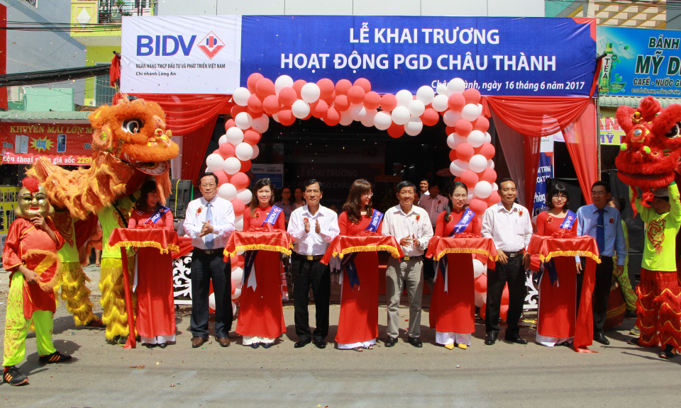 BIDV chi nhánh Long An khai trương Phòng giao dịch Châu Thành