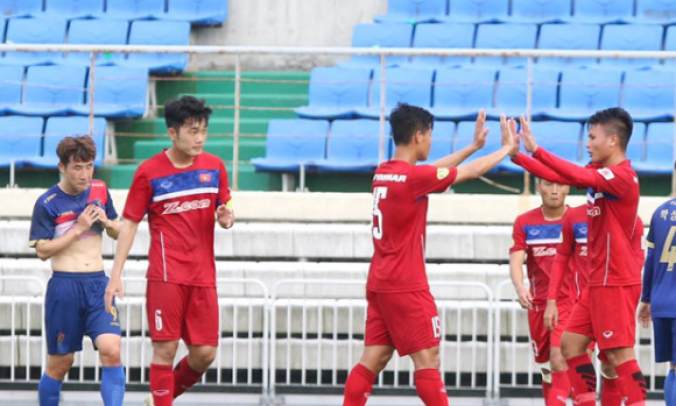 Công Phượng, Đức Chinh ghi bàn, U22 Việt Nam ‘nhấn chìm’ Busan FC