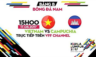 Trực tiếp U22 Việt Nam vs U22 Campuchia bảng B SEA Games 29