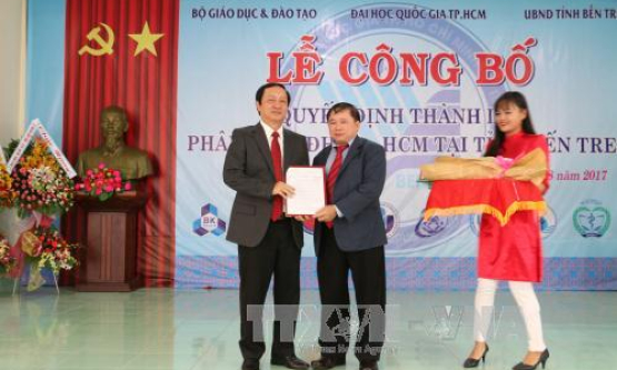 Thành lập Phân hiệu Đại học Quốc gia đầu tiên của cả nước