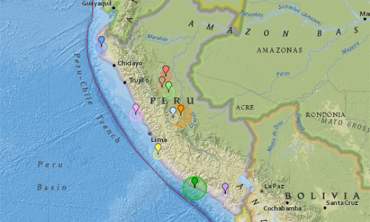 Peru lại hứng chịu trận động đất mới