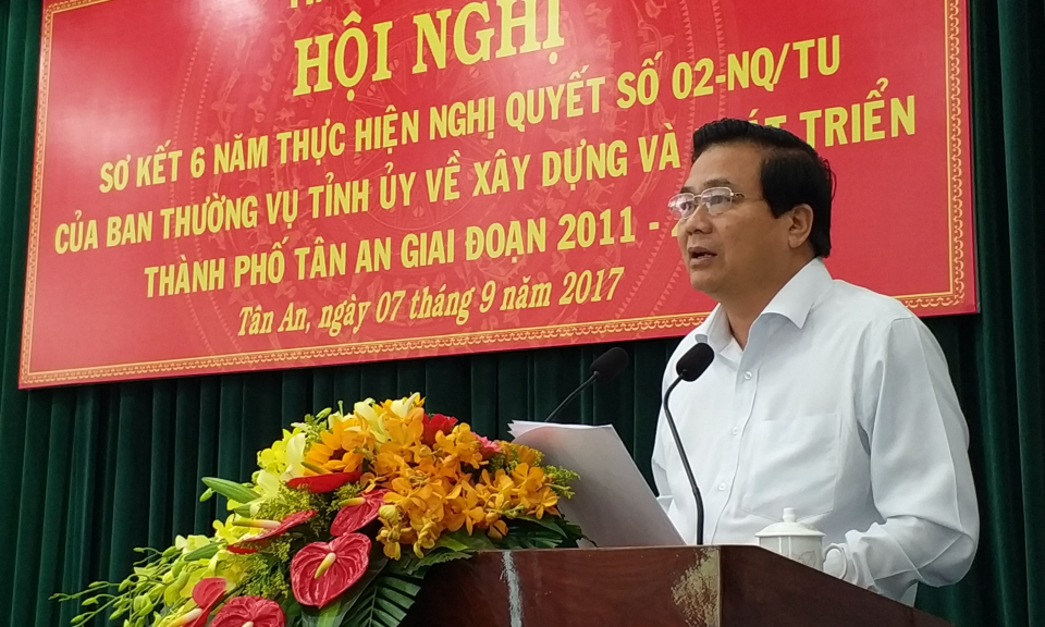 Long An: 6 năm thực hiện nghị quyết xây dựng và phát triển Tp.Tân An