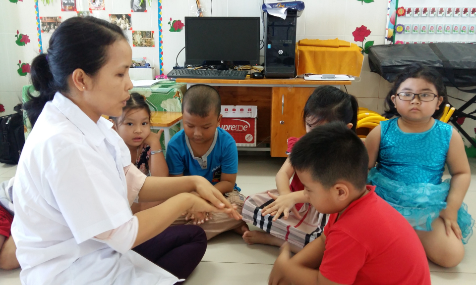 Tân An phòng chống bệnh tay, chân, miệng