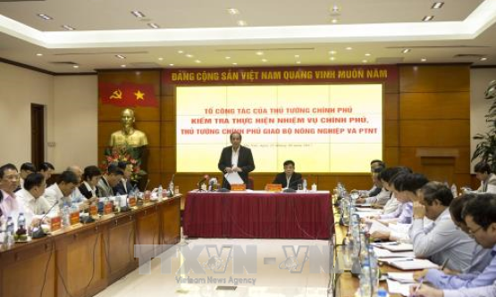 Tổ công tác của Thủ tướng kiểm tra việc thực hiện nhiệm vụ tại Bộ NN và PTNT