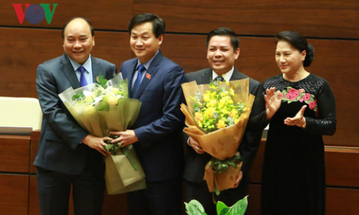 Quốc hội phê chuẩn Bộ trưởng GTVT và Tổng Thanh tra Chính phủ