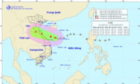 Áp thấp nhiệt đới ở biên giới Việt &#8211; Lào, gió giật cấp 8