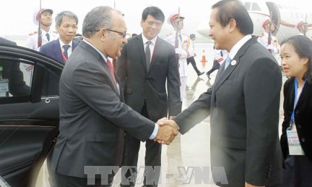 APEC 2017: Chủ tịch nước Trần Đại Quang tiếp Thủ tướng Papua New Guinea