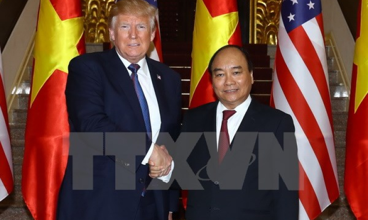 Thủ tướng Nguyễn Xuân Phúc hội kiến Tổng thống Hoa Kỳ Donald Trump