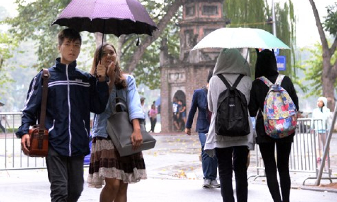 Không khí lạnh tăng cường, Hà Nội rét 14 độ C