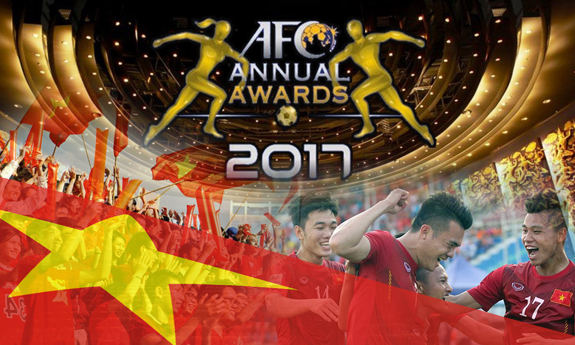 Bóng đá Việt Nam nhận 2 đề cử giải thưởng năm 2017 của AFC